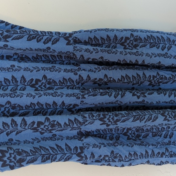 Time & Tru Blue Ivy‎ Pocket Midi Dress S - Picture 4 of 7